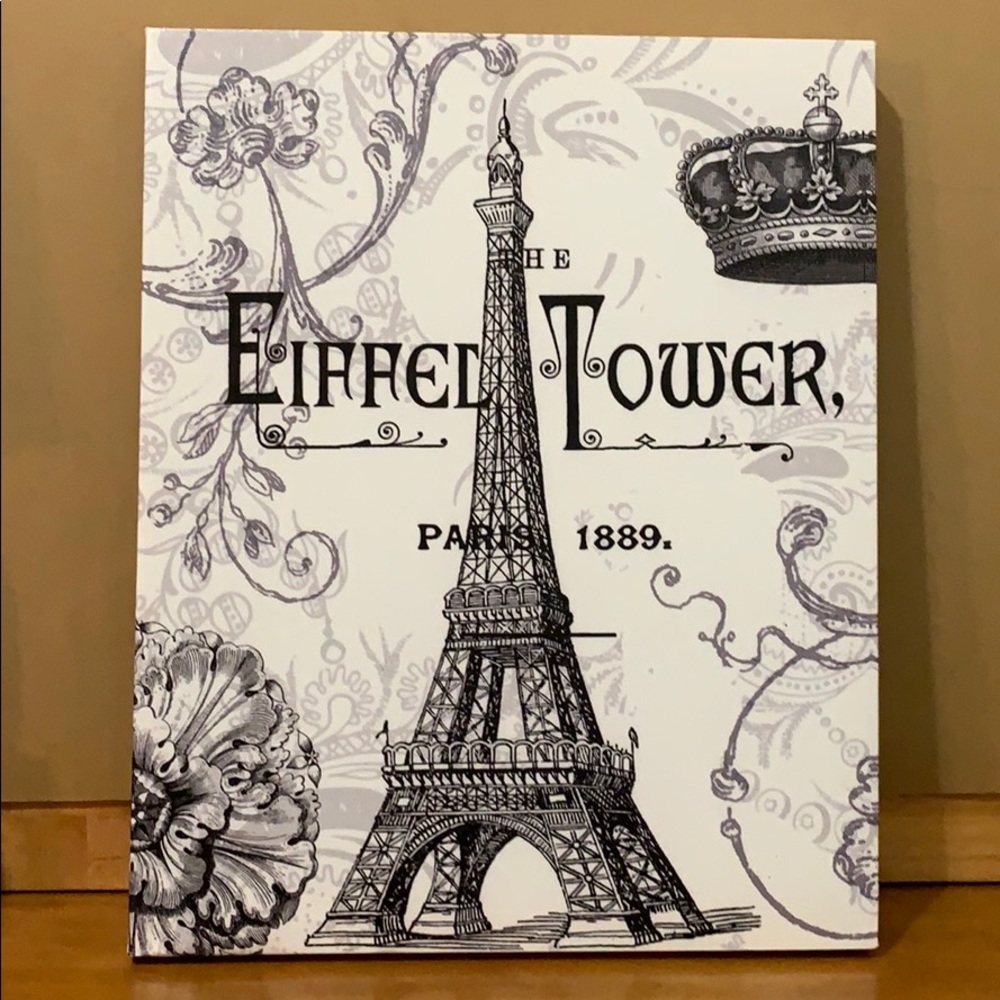 Eiffel Tower Woden canvas